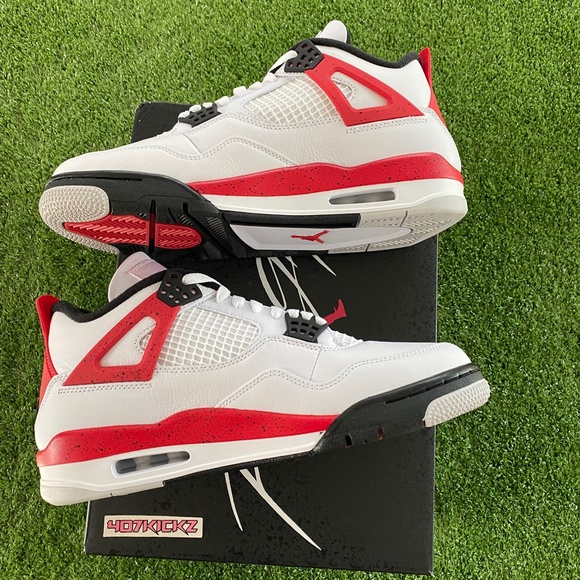 New Air Jordan 4 Retro 'Red Cement' Men's Shoes - Picture 6 of 15